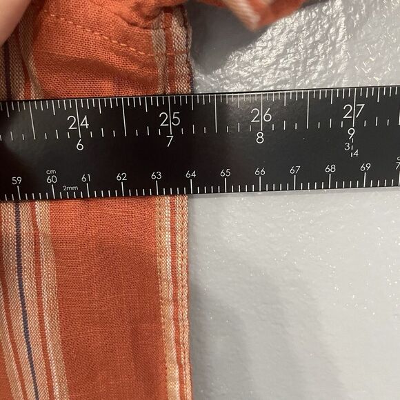 Lucky Brand Hawaiian Shirt Mens Size XL Stripe Short Sleeve Collared Button Down - Picture 7 of 12